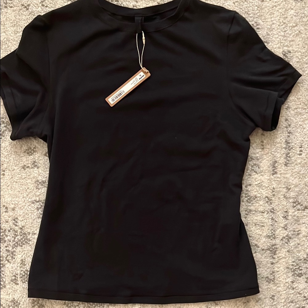 SKIMS Black Short Sleeve Tee